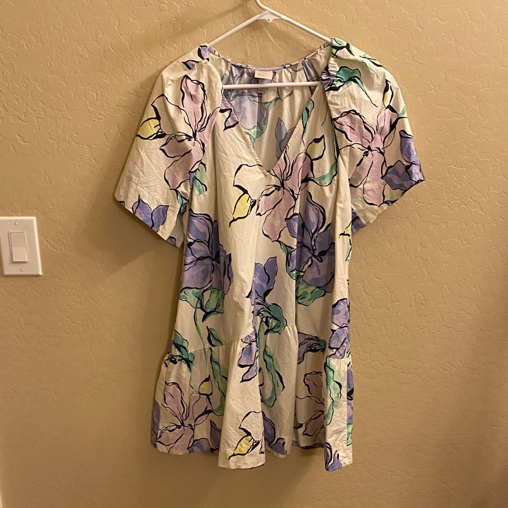 Target A New Day Mini Floral V-Neck Dress